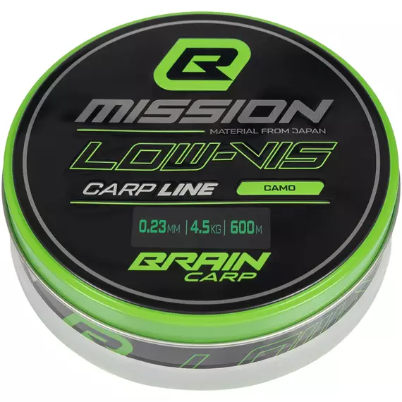 Волосінь Brain Mission Carp Line (Camo) 600m 0.23mm 4.5kg, фото , изображение 2